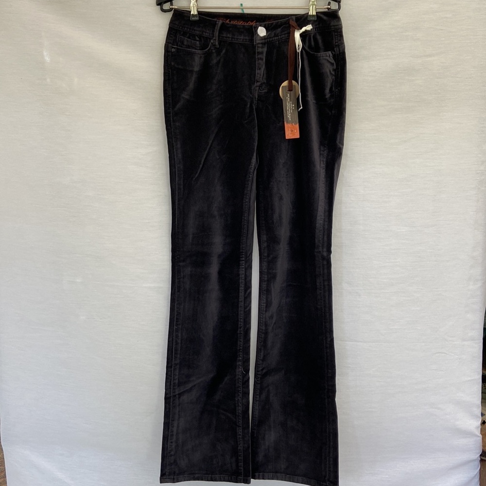 Christopher Blue Grey velvet pant size 4